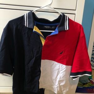 Nautica Cropped Color Block Hoodie